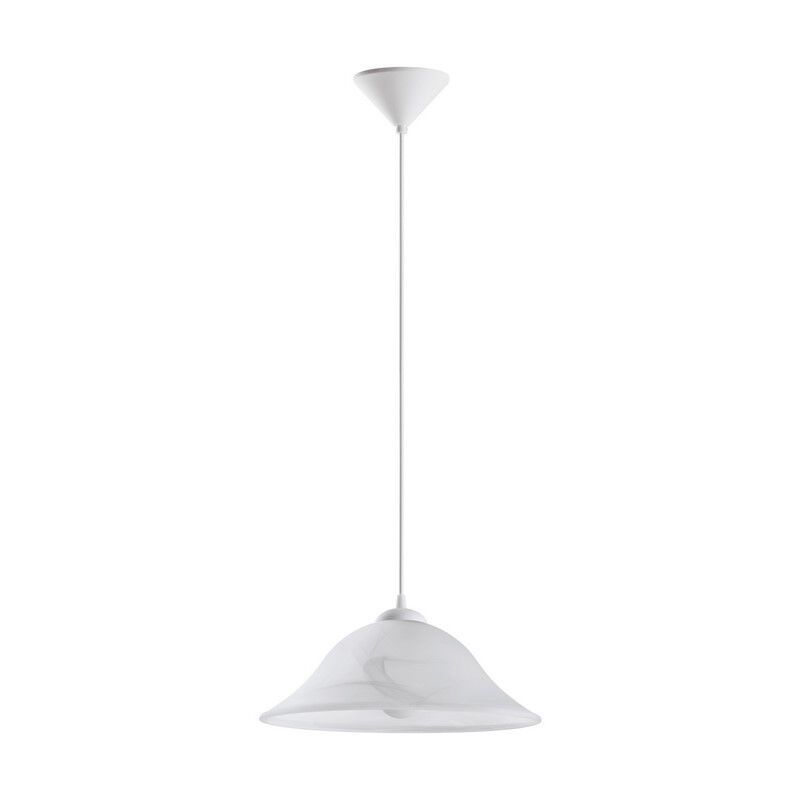 Szklana lampa wisząca biała, Anouar Szklana lampa wisząca biała, Anouar