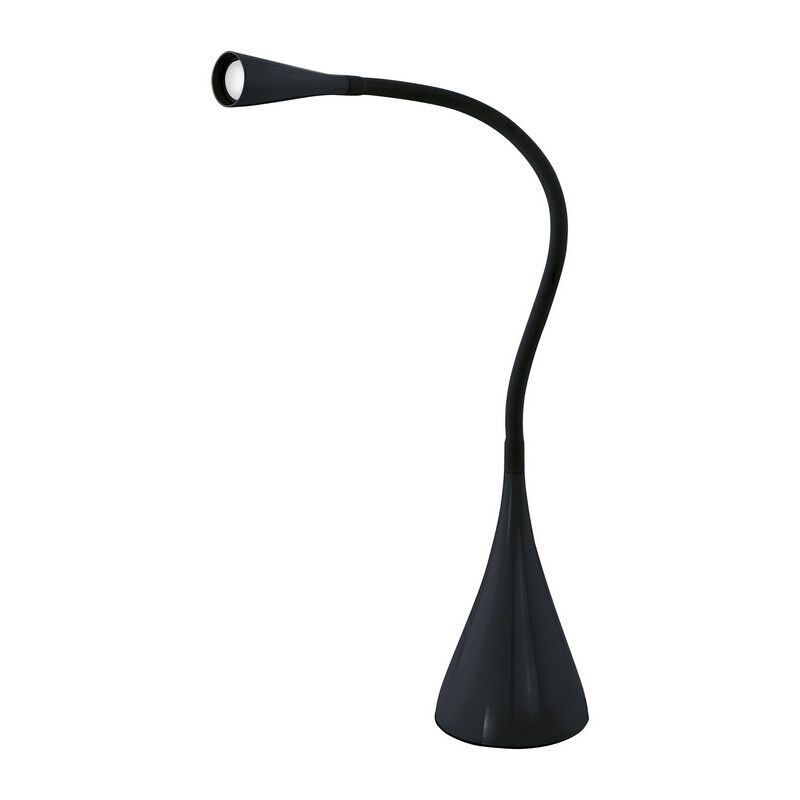 Plastikowa nowoczesna lampa biurkowa czarna, Lieselot, z dotykowy ściemniacz Plastikowa nowoczesna lampa biurkowa czarna, Lieselot, z dotykowy ściemniacz