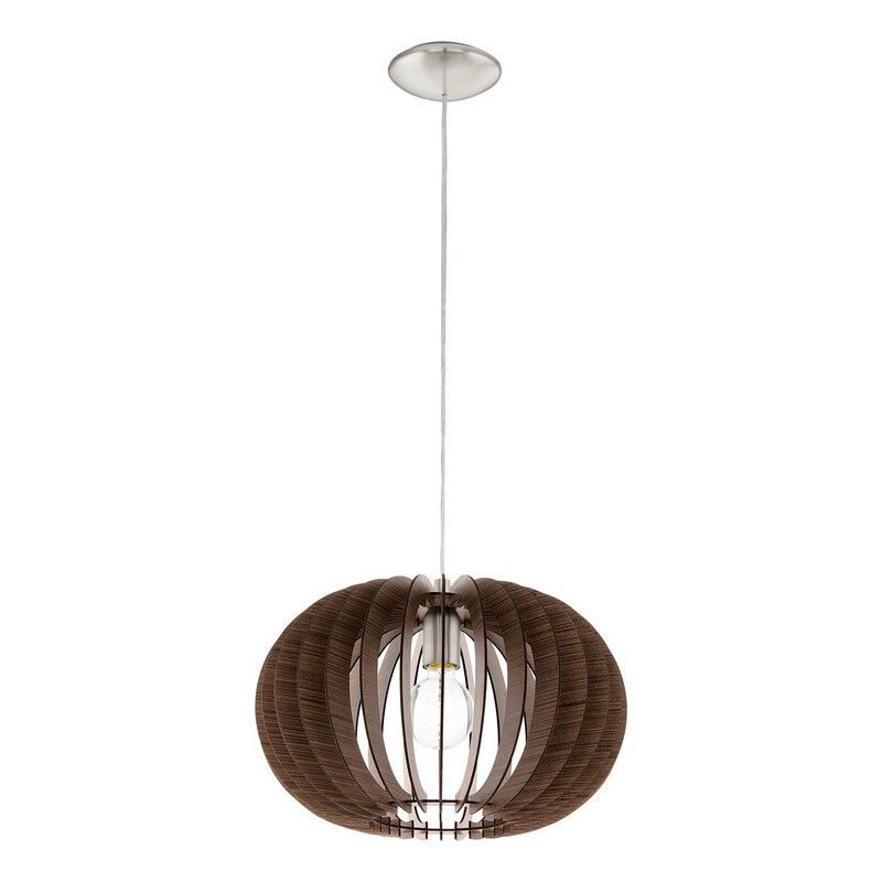 Drewniana rustykalna lampa wisząca brązowa, Kiran Drewniana rustykalna lampa wisząca brązowa, Kiran