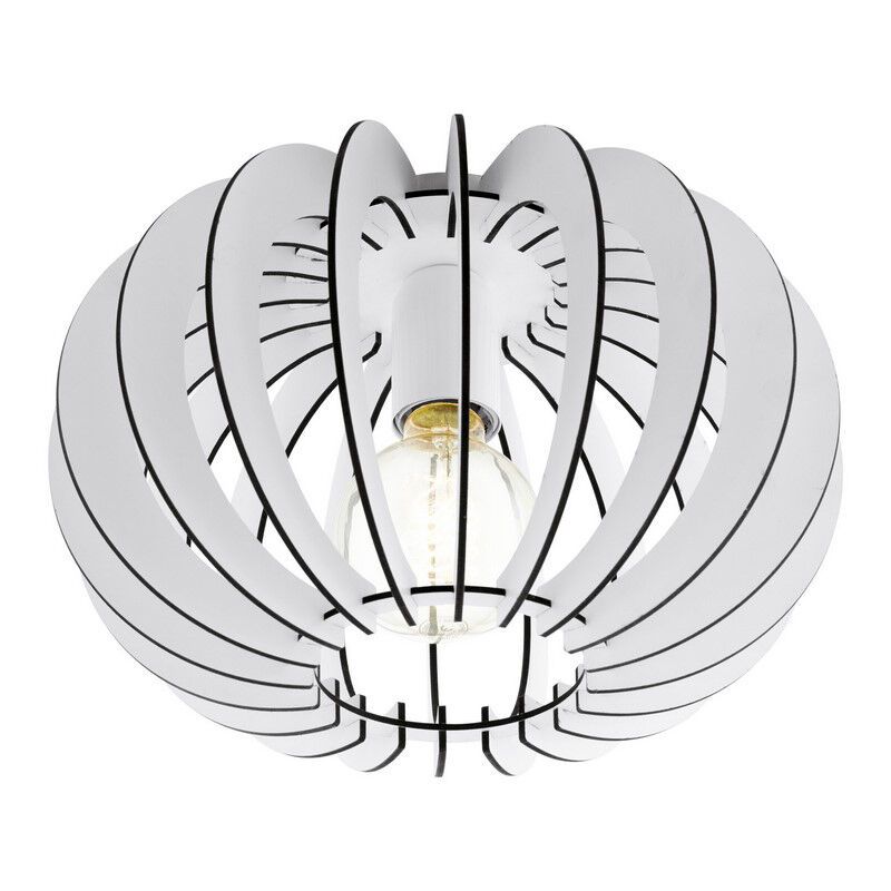 Drewniana design lampa sufitowa biała, Kiran