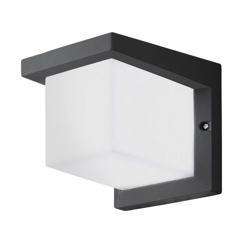 Plastikowa nowoczesna lampa zewnętrzna antracytowa, Marcela, 10W, 3000K LED, IP54