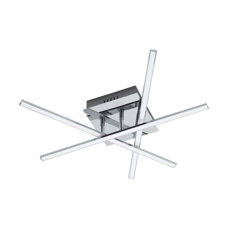 Stalowa nowoczesna lampa sufitowa chromowana, Arantxa, 18W, 3000K LED