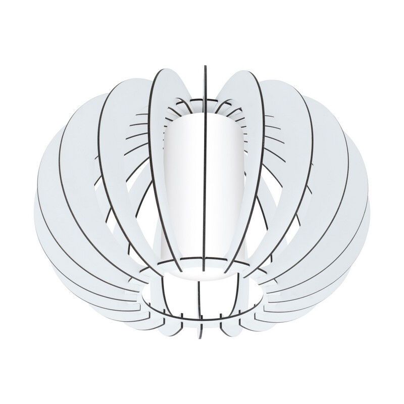 Drewniana rustykalna lampa sufitowa biała, Kiran Drewniana rustykalna lampa sufitowa biała, Kiran