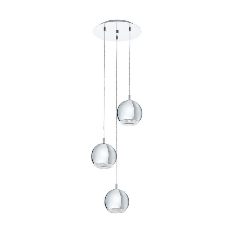 Plastikowa design lampa wisząca chromowana, Ayse Plastikowa design lampa wisząca chromowana, Ayse
