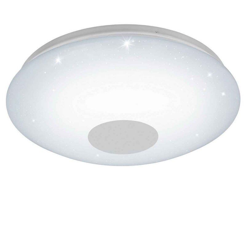 Plastikowa lampa sufitowa biała, Barbera, 30W, regulowana ciepła do zimnej bieli LED