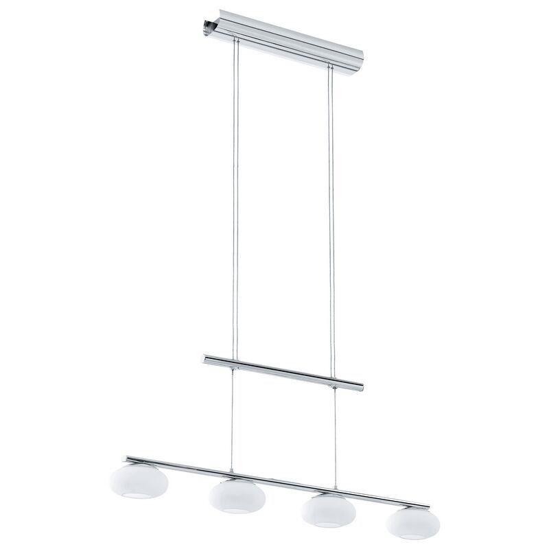 Stalowa nowoczesna lampa wisząca chromowana, Frederico, 4W, 3000K LED
