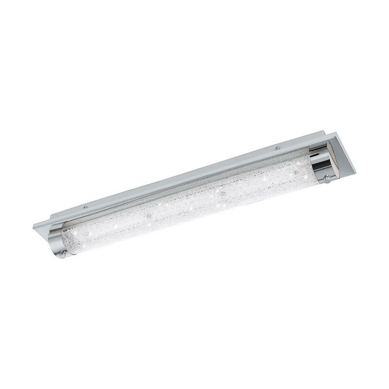 Szklana design lampa sufitowa chromowana, Iris, 19W, 4000K LED, IP44