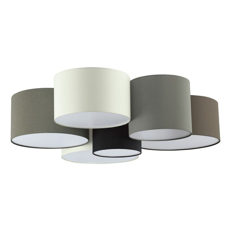 Metalowa nowoczesna lampa sufitowa szara, Regina Metalowa nowoczesna lampa sufitowa szara, Regina