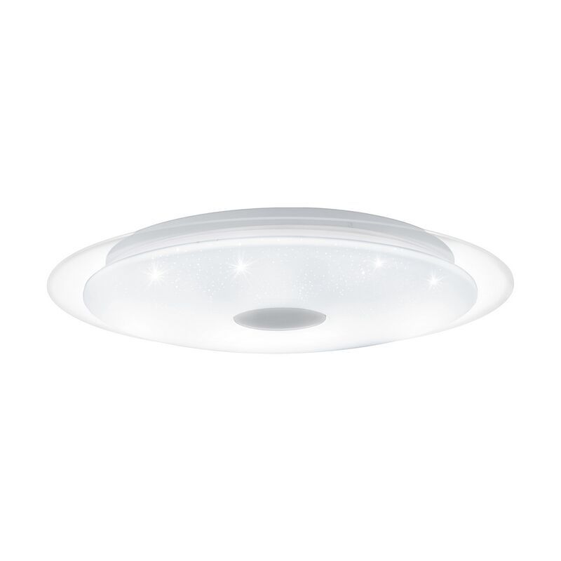 Stalowy plafon sufitowy przezroczysty, Dunya, 24W, regulowany kolor LED