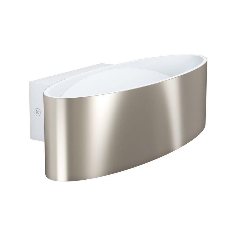 Aluminiowy nowoczesny kinkiet niklowy, Elmar, 10W, 3000K LED Aluminiowy nowoczesny kinkiet niklowy, Elmar, 10W, 3000K LED