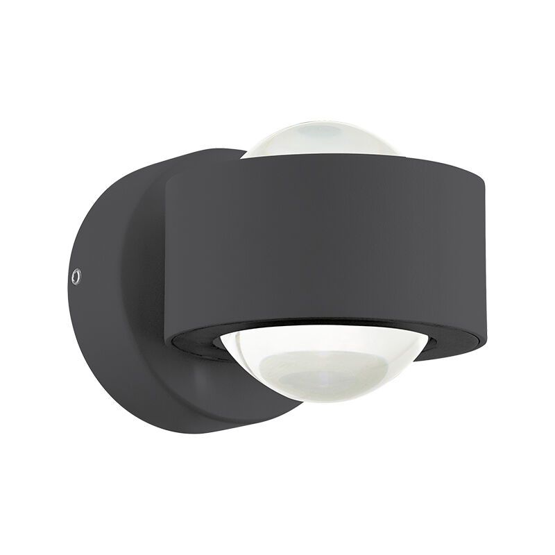 Aluminiowa nowoczesna lampa zewnętrzna antracytowa, Lyn, 2W, 3000K LED, IP44