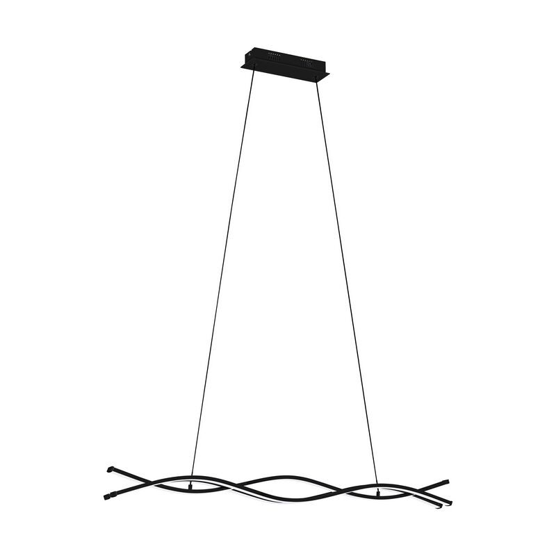 Stalowa nowoczesna lampa wisząca czarna, Arantxa, 36W, 3000K LED