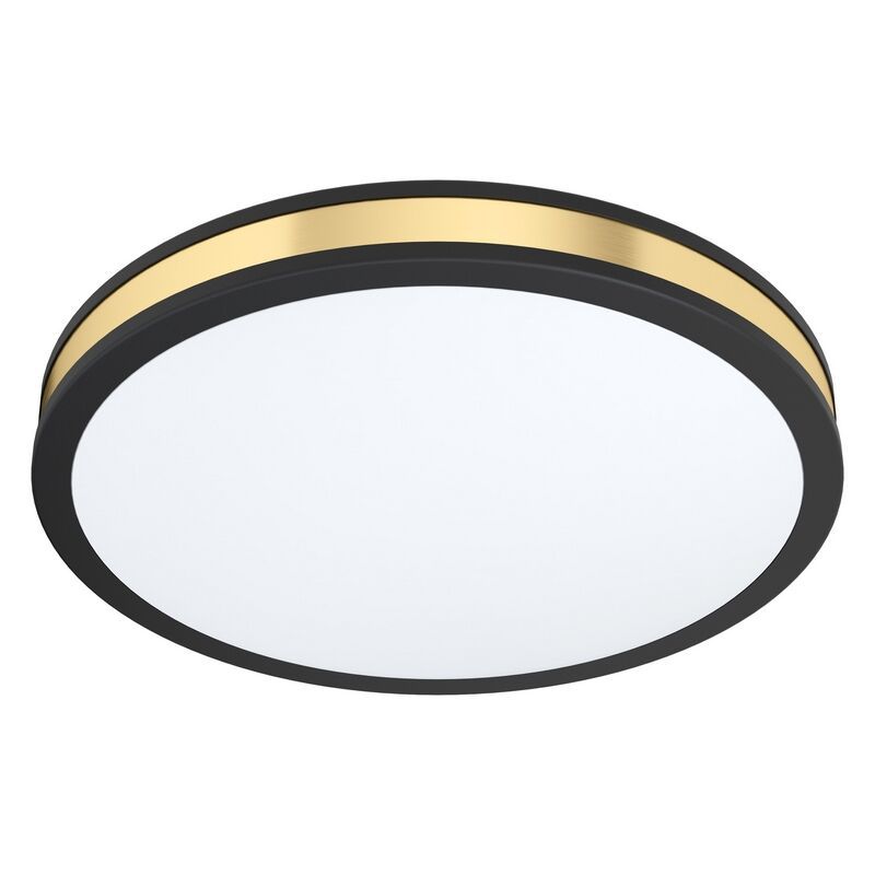 Stalowy nowoczesny plafon sufitowy czarny, Rivano, 24W, 3000K LED Stalowy nowoczesny plafon sufitowy czarny, Rivano, 24W, 3000K LED