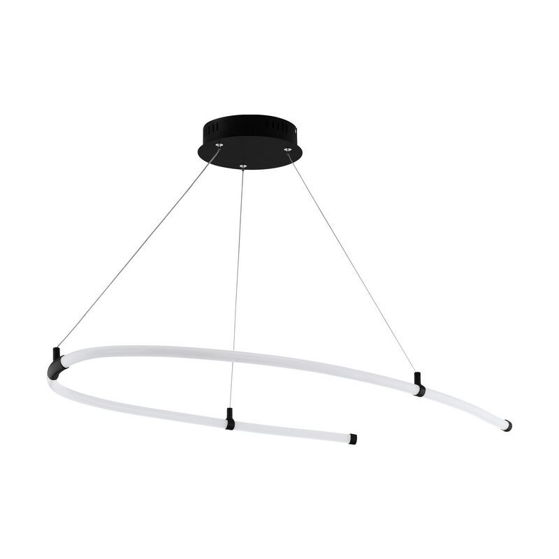 Plastikowa nowoczesna lampa wisząca czarna, Gamze, 27W, 3000K LED Plastikowa nowoczesna lampa wisząca czarna, Gamze, 27W, 3000K LED