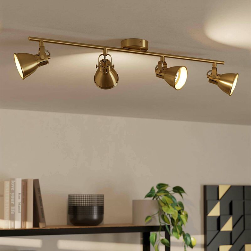 Aluminiowy industrialny spot sufitowy złoty, Tinke Aluminiowy industrialny spot sufitowy złoty, Tinke