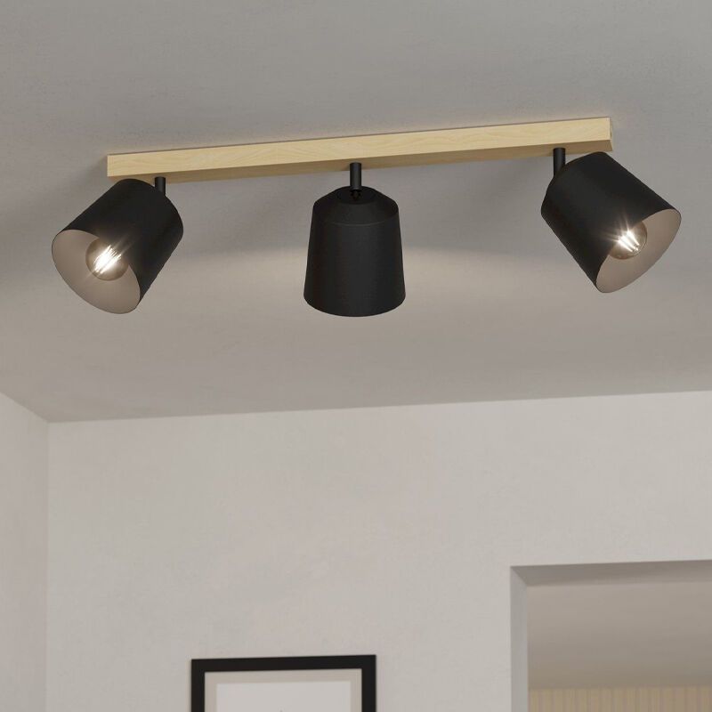 Drewniany spot sufitowy brązowy, Teddy