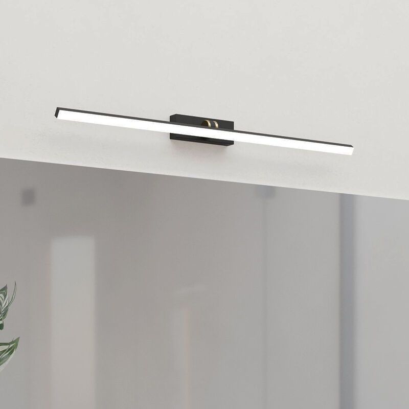 Plastikowy oświetlenie lustra czarny, Keisha, 5W, regulowana ciepła do zimnej bieli LED, IP44 Plastikowy oświetlenie lustra czarny, Keisha, 5W, regulowana ciepła do zimnej bieli LED, IP44