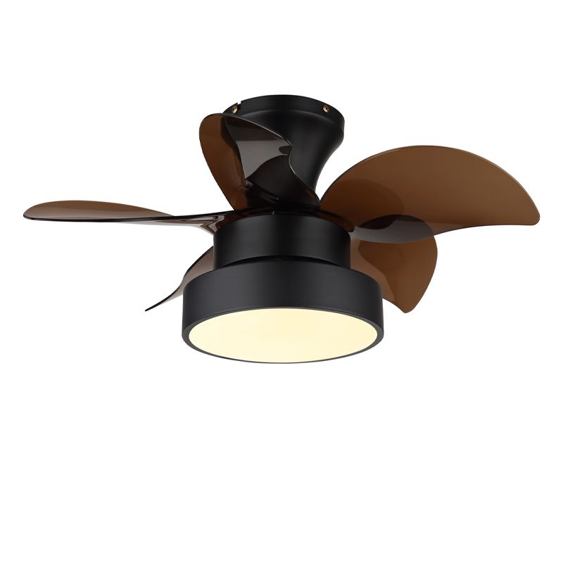 Metalowy design wentylator sufitowy niklowy, Mahmut, 22W, white switch LED, z pilot