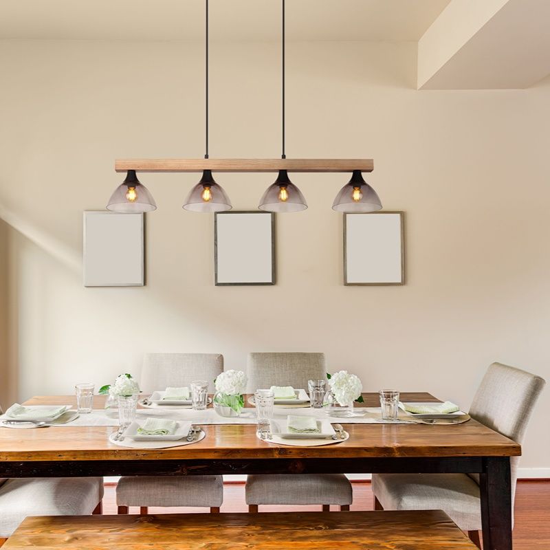 Drewniana lampa wisząca design, Lusanne