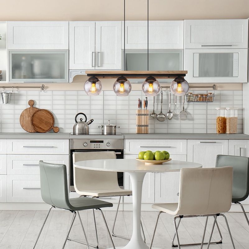 Drewniana lampa wisząca design, Caecilia