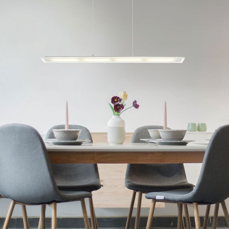 Metalowa design lampa wisząca niklowa, Nisanur, 20W, white switch LED, z dotykowy ściemniacz Metalowa design lampa wisząca niklowa, Nisanur, 20W, white switch LED, z dotykowy ściemniacz