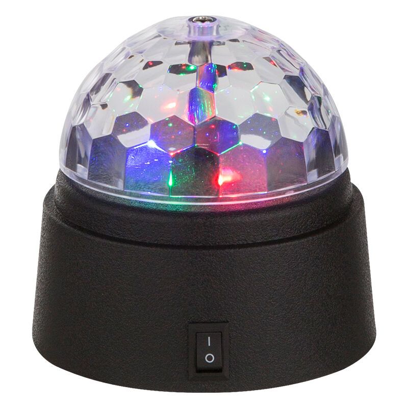 Wielokolorowy światła dyskotekowe plastikowy, Laurin, 0,6W, RGB LED, z przełącznik