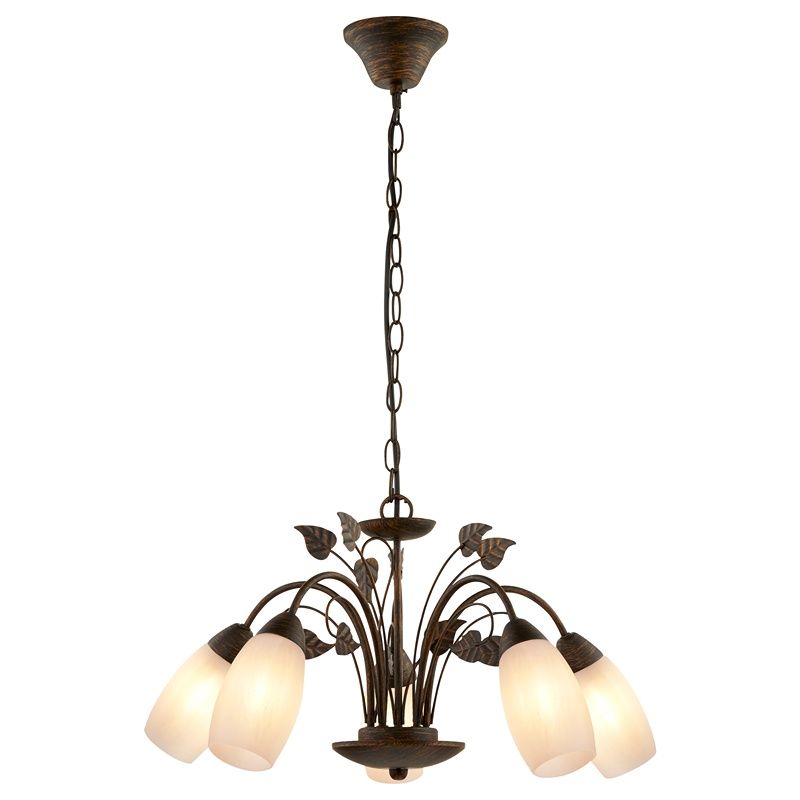 Metalowa klasyczna lampa wisząca rdzawa, Vicara