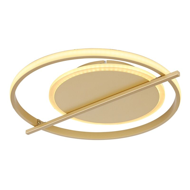 Aluminiowy design plafon sufitowy złoty, Reinald, 36W, 3000K LED
