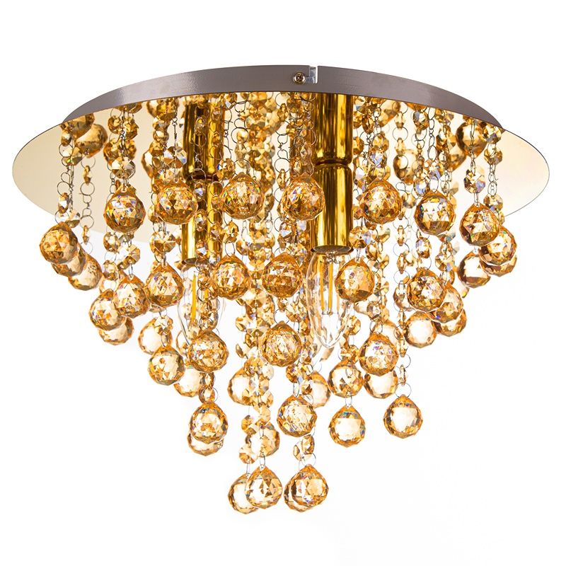 Metalowa design lampa sufitowa złota, Luus
