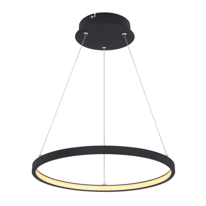 Metalowa nowoczesna lampa wisząca nad stół do jadalni czarna, Jeana, 19W, 3000K LED Metalowa nowoczesna lampa wisząca nad stół do jadalni czarna, Jeana, 19W, 3000K LED
