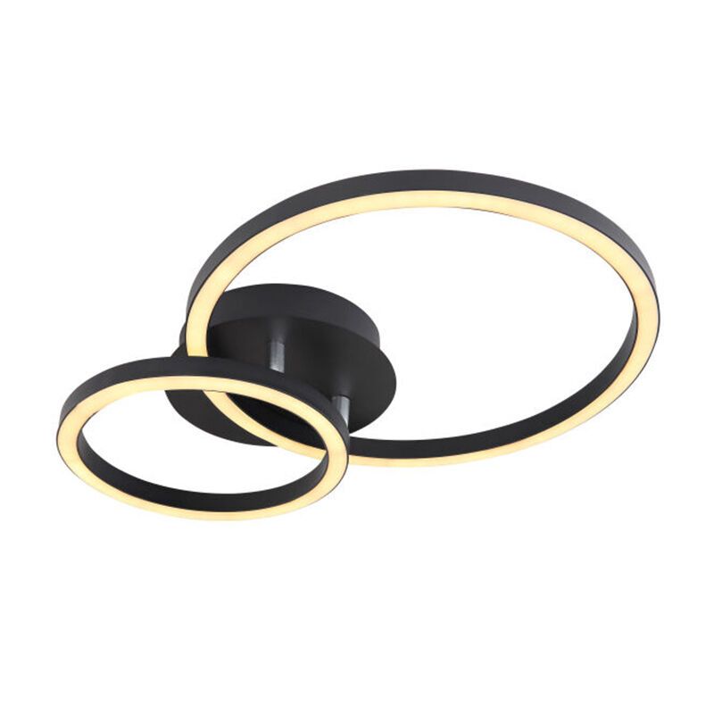 Metalowy nowoczesny plafon sufitowy czarny, Palica, 18W, 3000K LED