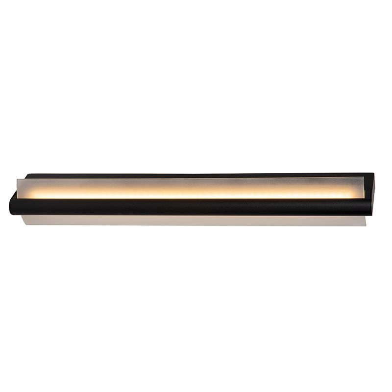 Czarny kinkiet łazienkowy nowoczesny, Wanda, 19W, 3000K LED, IP44 Czarny kinkiet łazienkowy nowoczesny, Wanda, 19W, 3000K LED, IP44