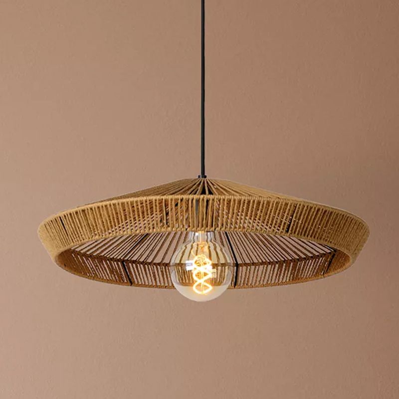 Rattanowa lampa wisząca drewniana, Yunkai
