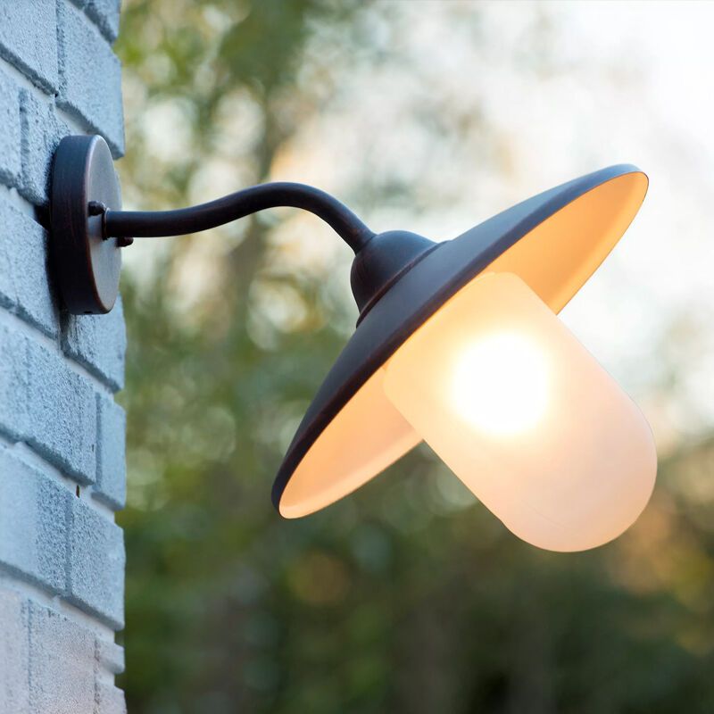 Rdzawa lampa zewnętrzna rustykalna, Aruba, IP44 Rdzawa lampa zewnętrzna rustykalna, Aruba, IP44