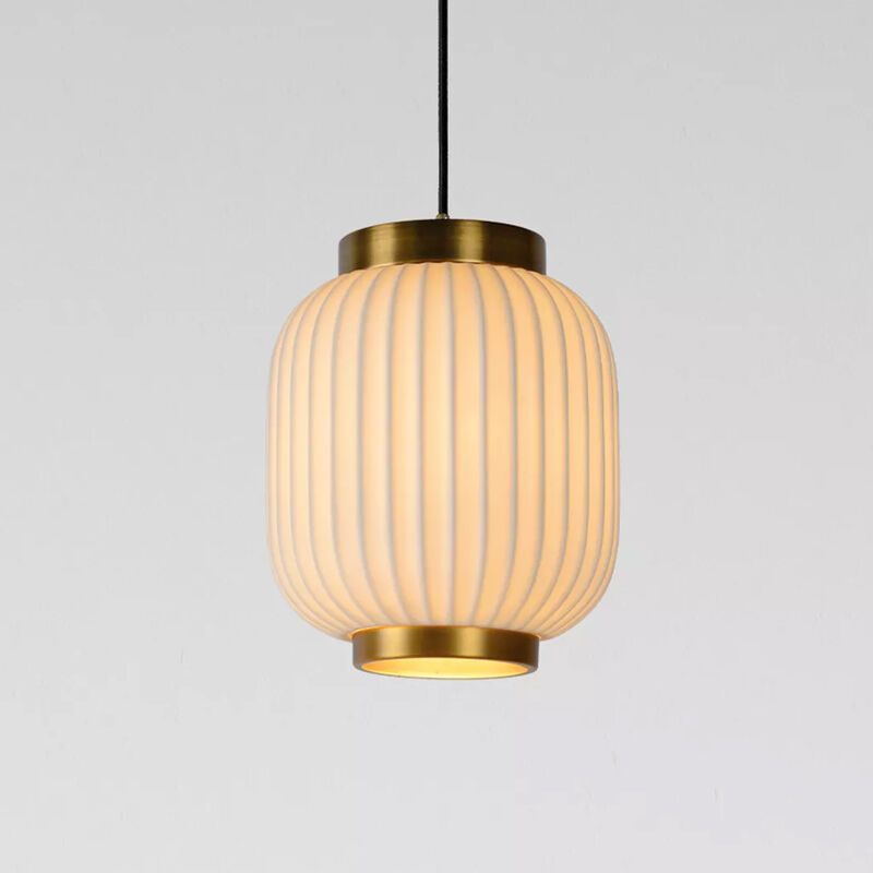 Biała lampa wisząca retro, Gosse