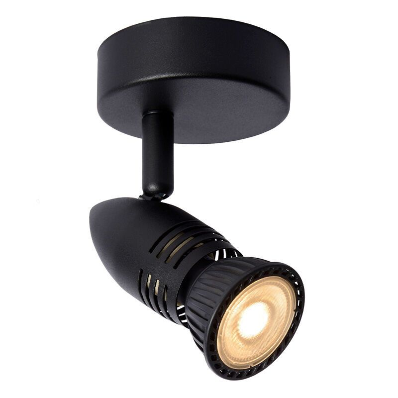 Czarny spot sufitowy nowoczesny, Caro