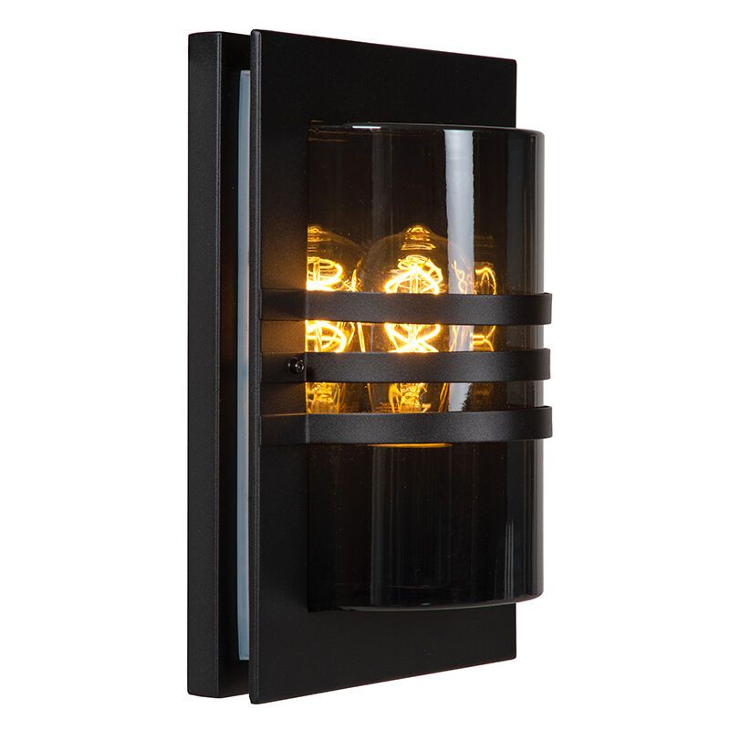 Czarna lampa zewnętrzna nowoczesna, Privas, IP44 Czarna lampa zewnętrzna nowoczesna, Privas, IP44
