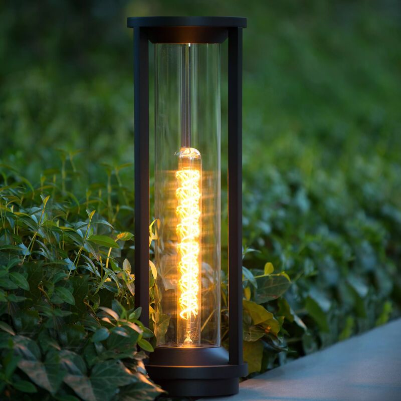 Czarna lampa zewnętrzna nowoczesna, Cadix, IP65 Czarna lampa zewnętrzna nowoczesna, Cadix, IP65