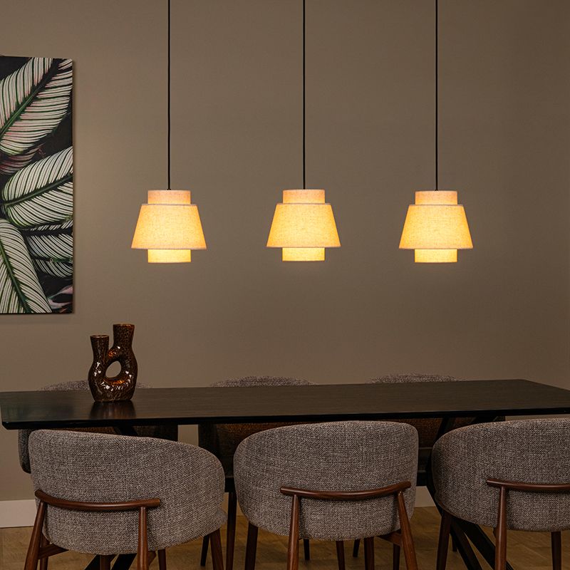 Beżowa lampa wisząca japandi, Tribute