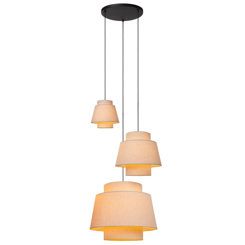 Beżowa lampa wisząca rustykalna, Tribute