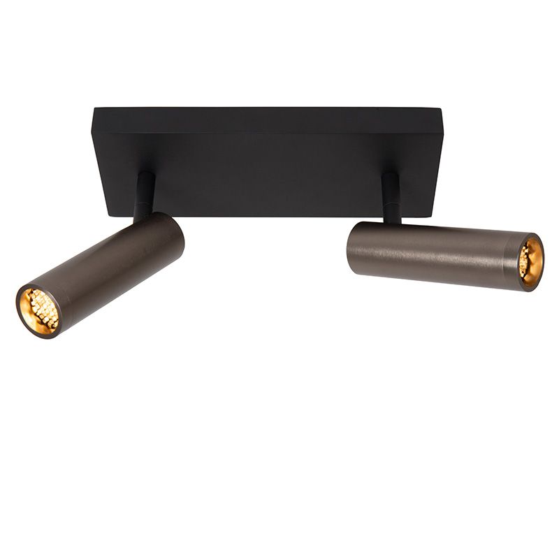 Szary spot sufitowy nowoczesny, Grado