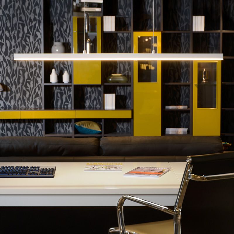 Biała lampa wisząca nowoczesna, Sigma, 30W, 2700K LED Biała lampa wisząca nowoczesna, Sigma, 30W, 2700K LED