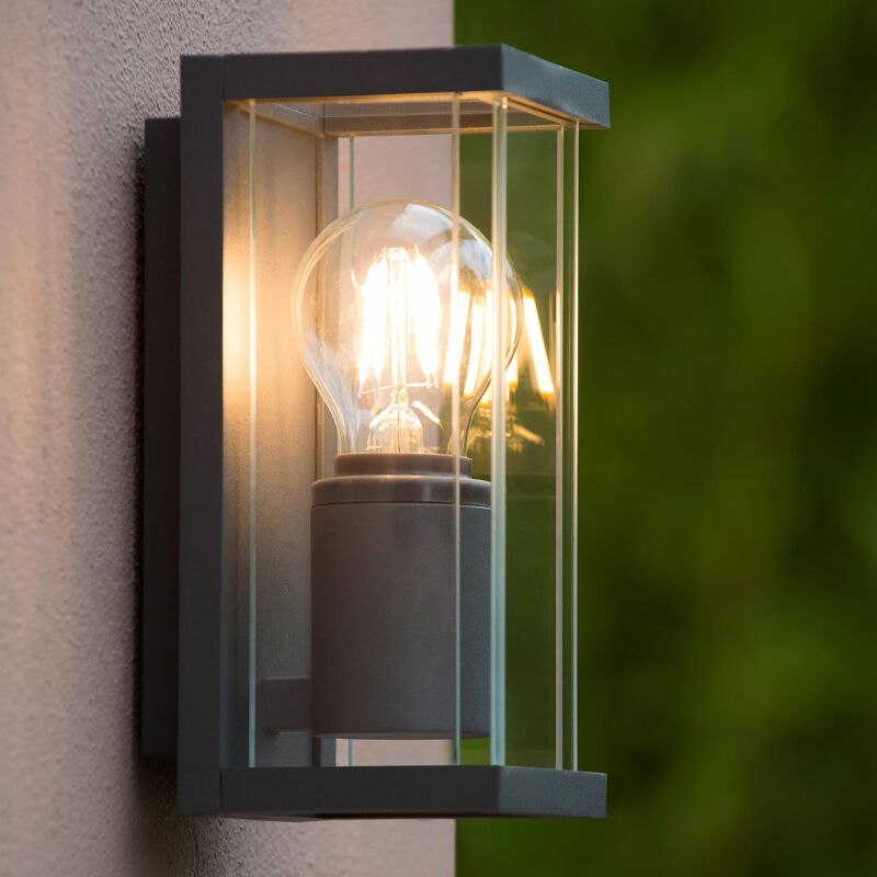 Antracytowa lampa zewnętrzna nowoczesna, Claire, IP54