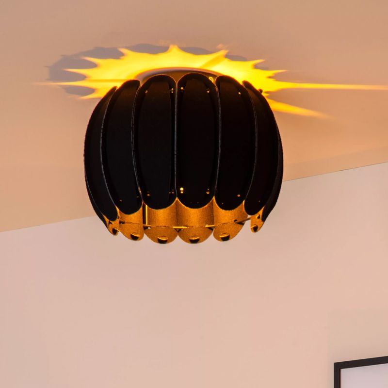 Czarny plafon sufitowy nowoczesny, Spencer Czarny plafon sufitowy nowoczesny, Spencer