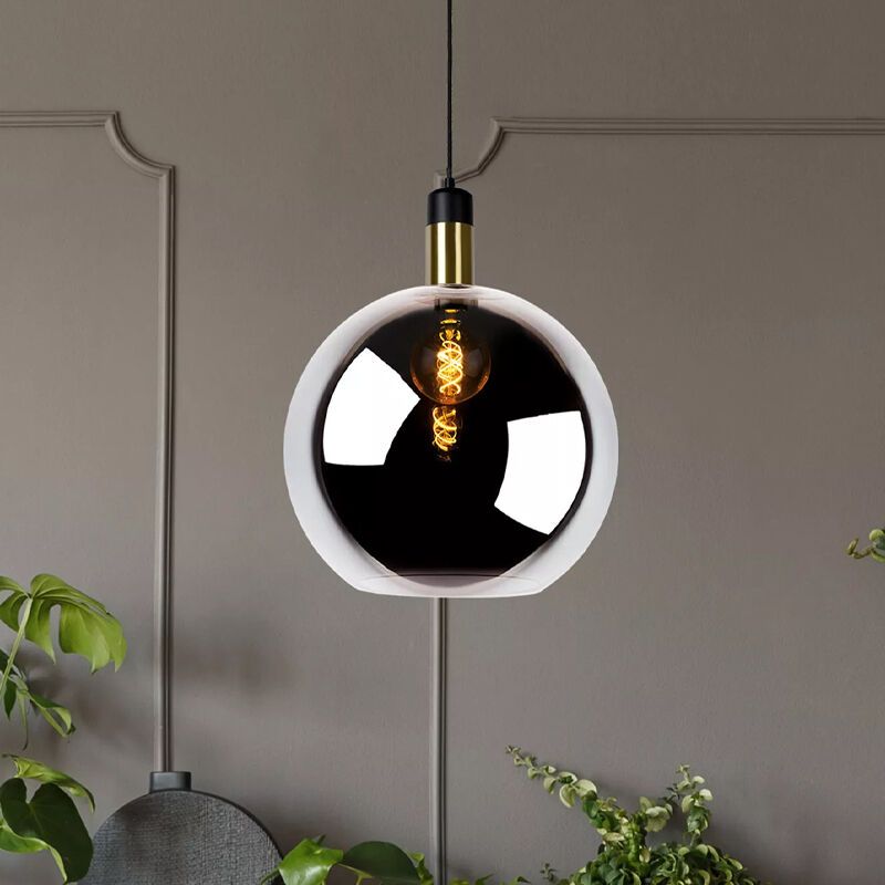 Szara lampa wisząca vintage, Julius