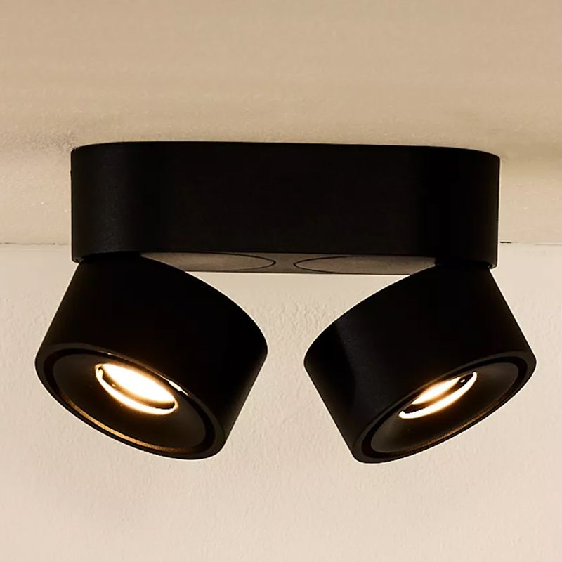 Czarny spot sufitowy nowoczesny, Yumiko, 8W, 2700K LED