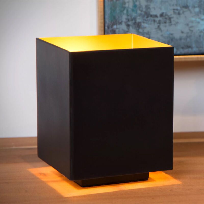 Złota lampa stołowa nowoczesna, Suzy, z przełącznik