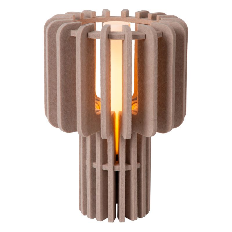 Ciemnoszara lampa stołowa nowoczesna, Rollo, z przełącznik Ciemnoszara lampa stołowa nowoczesna, Rollo, z przełącznik