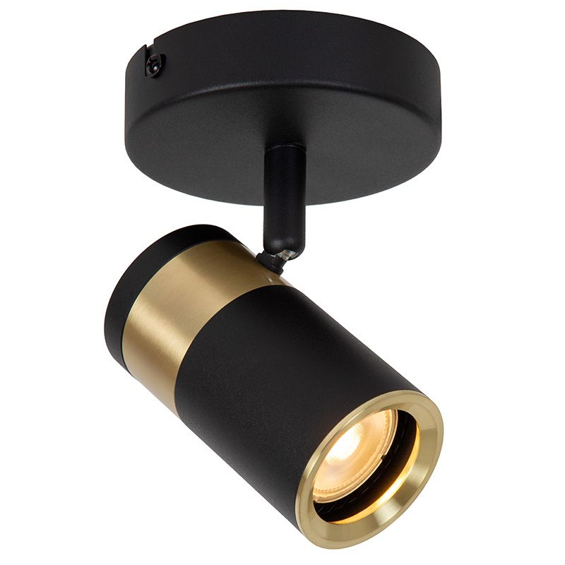 Czarny reflektor ścienny nowoczesny, Gorik Czarny reflektor ścienny nowoczesny, Gorik