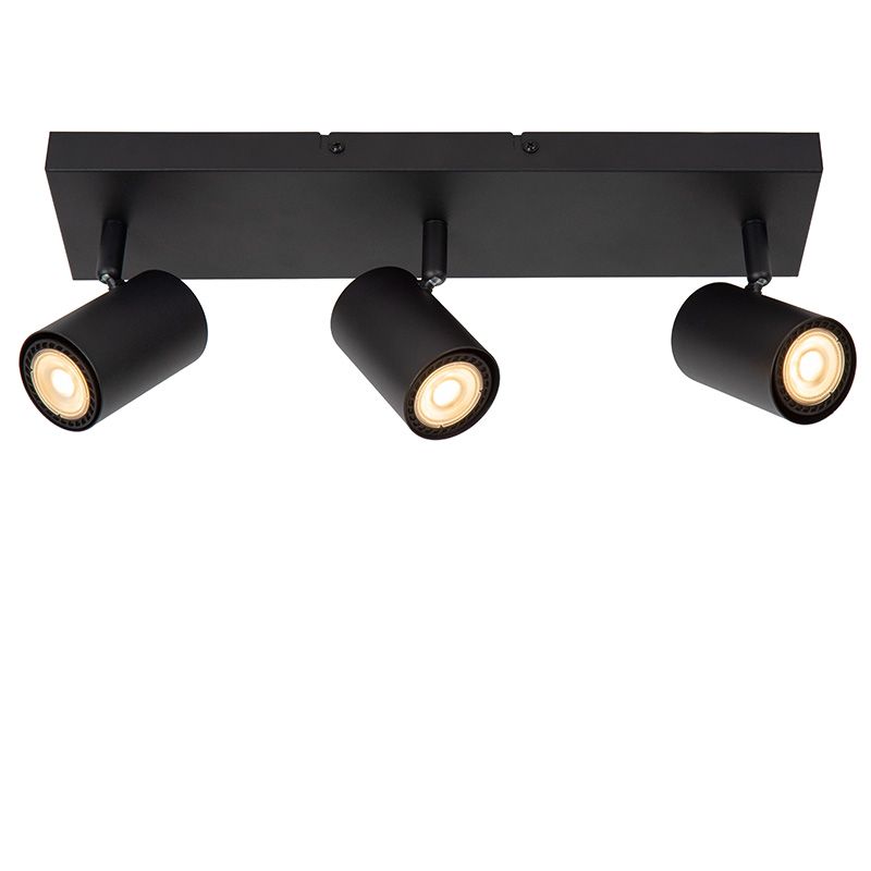 Czarny spot sufitowy nowoczesny, Amigo